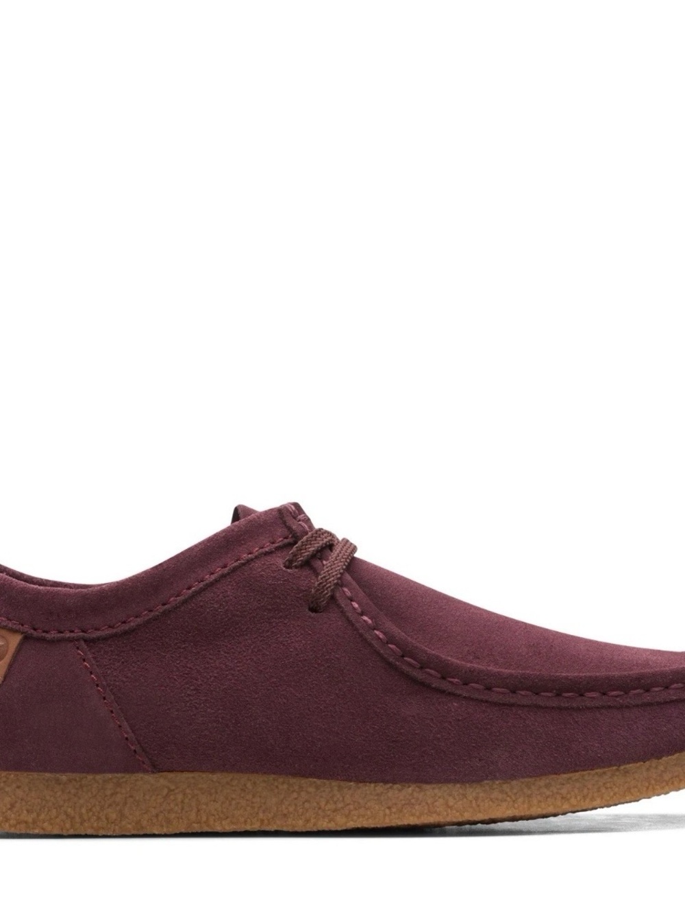 Clark’s Shacre II Run Chukka shoes boots Nubuck Burgundy suede NIB size 12